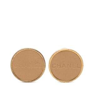 Chanel Logo Clip-On Earrings Leather #256732C46B